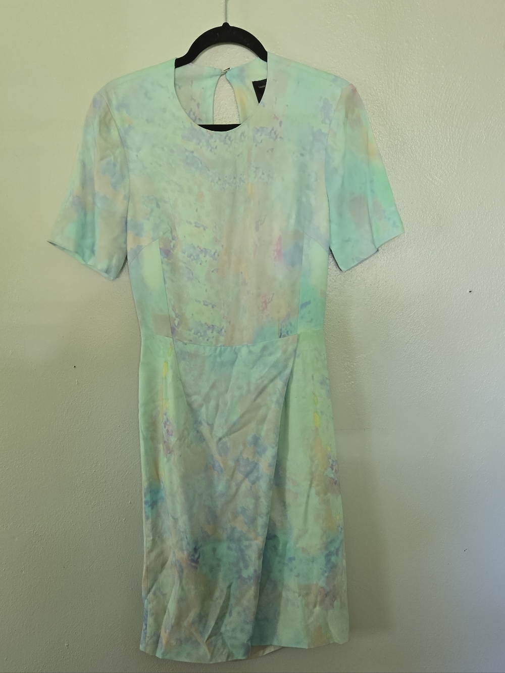 Louise Korner X Muuse Short Sleeve Knee Length Dress Sky 36 NWT